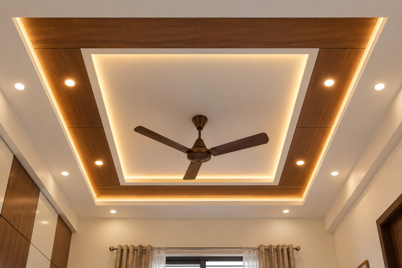 Dual-Tier Tray False Ceiling