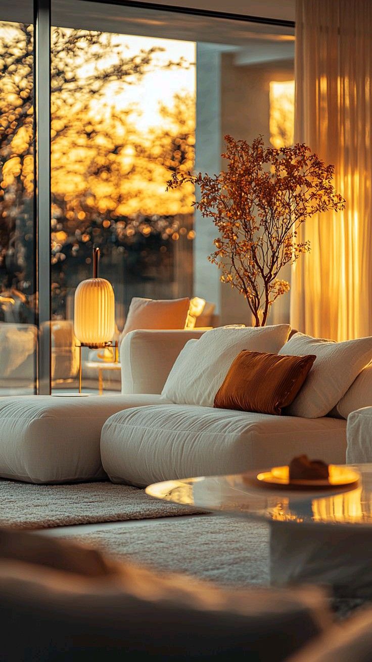 Warm Architectural Living Space Craftsmanship